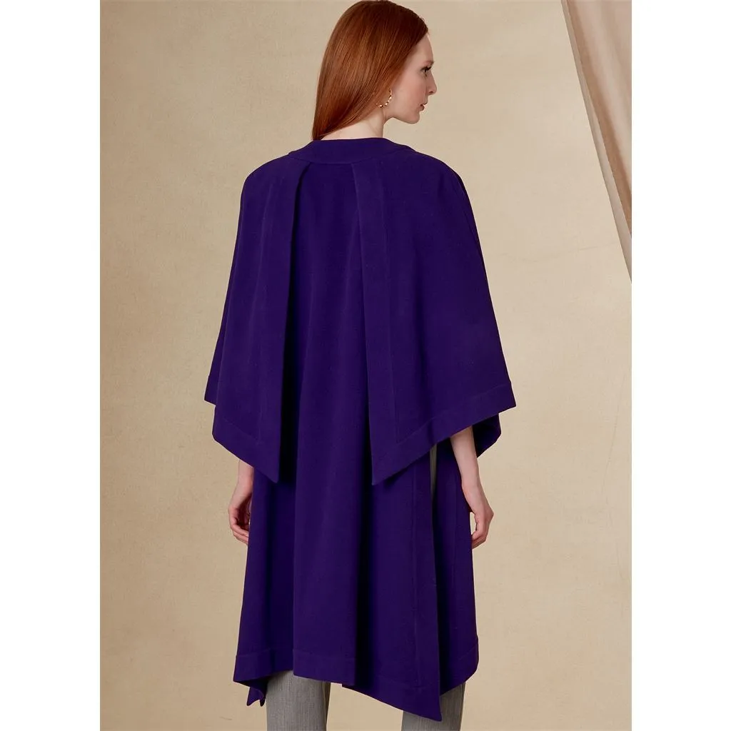 Vogue Pattern V1818 Misses' Cape