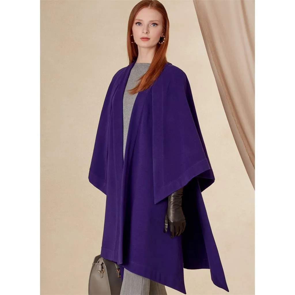 Vogue Pattern V1818 Misses' Cape