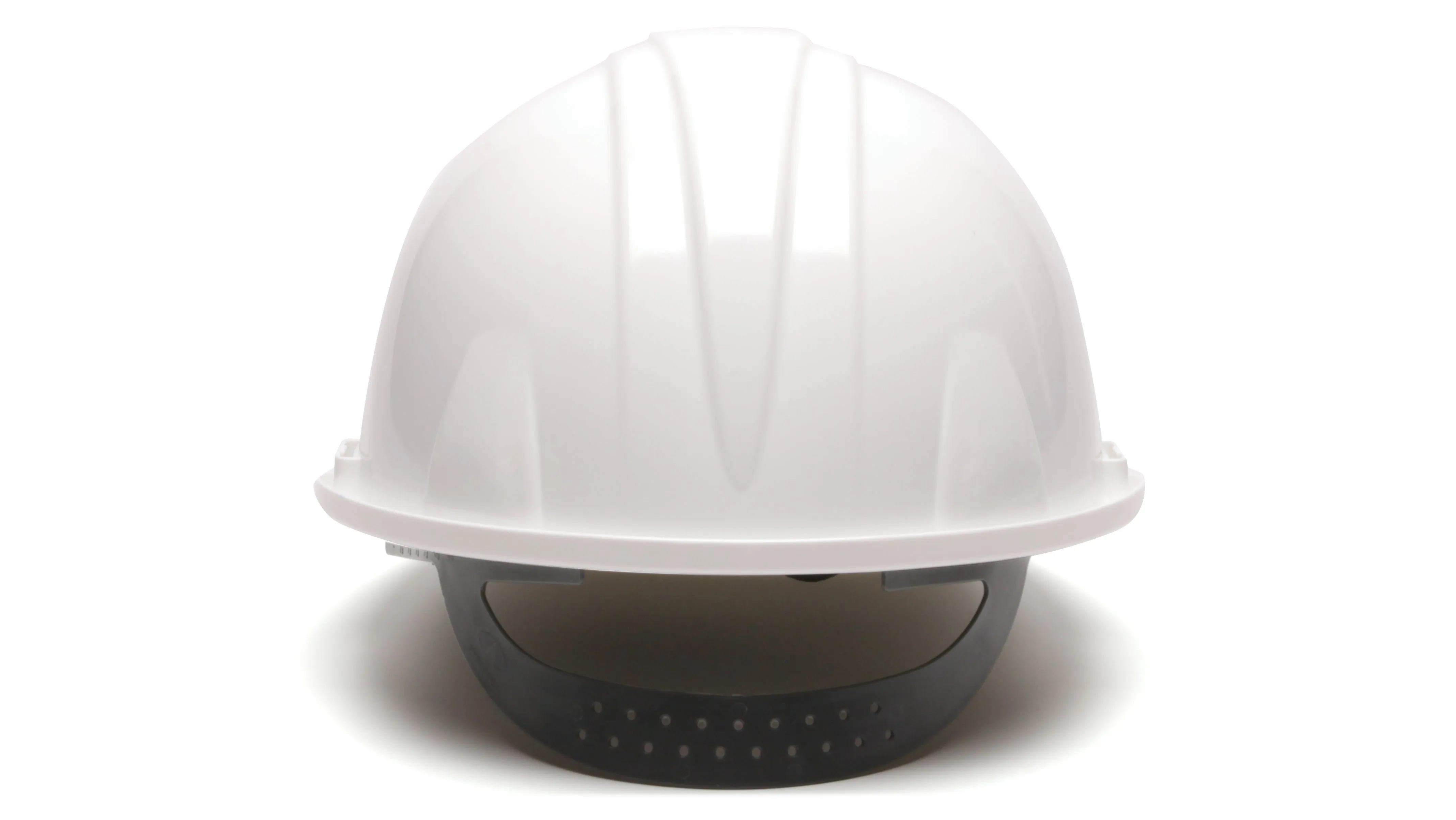 White Cap Style 4-Point Snap Lock Hard Hat