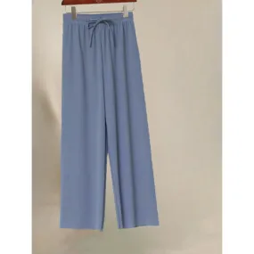 Women's Ice Silk Ankle Length Casual Summer Pants