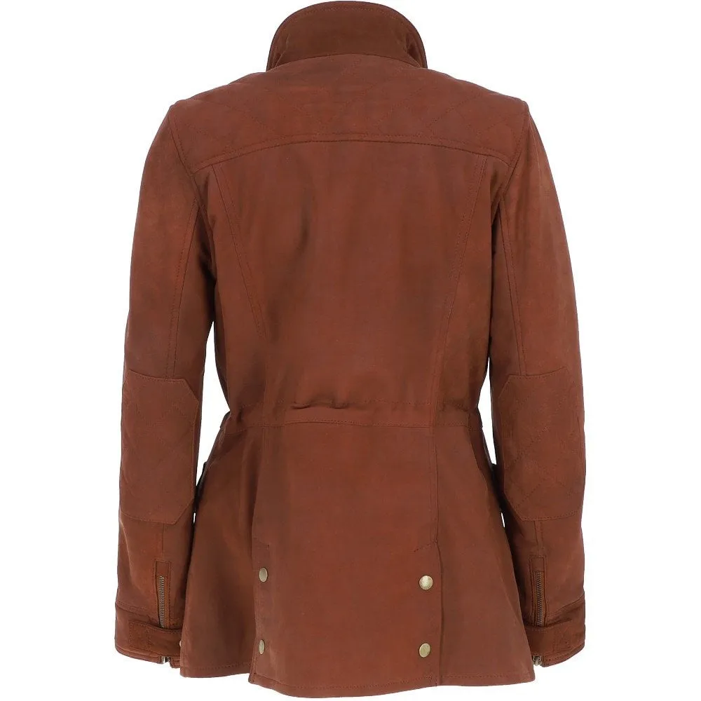 Womne's Brown Nubuck Leather Jacket