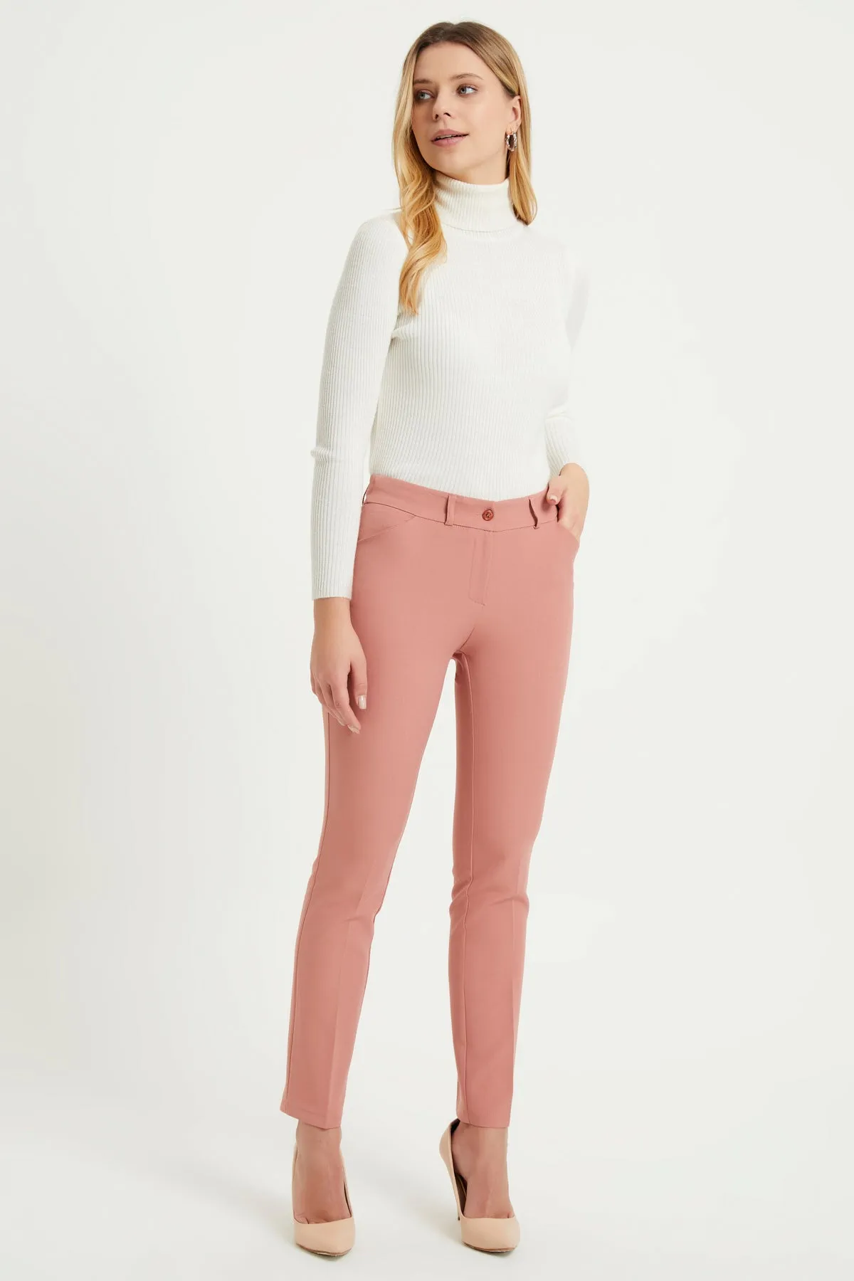 ZRF Women High Waist Pants - Powder - Mountain View