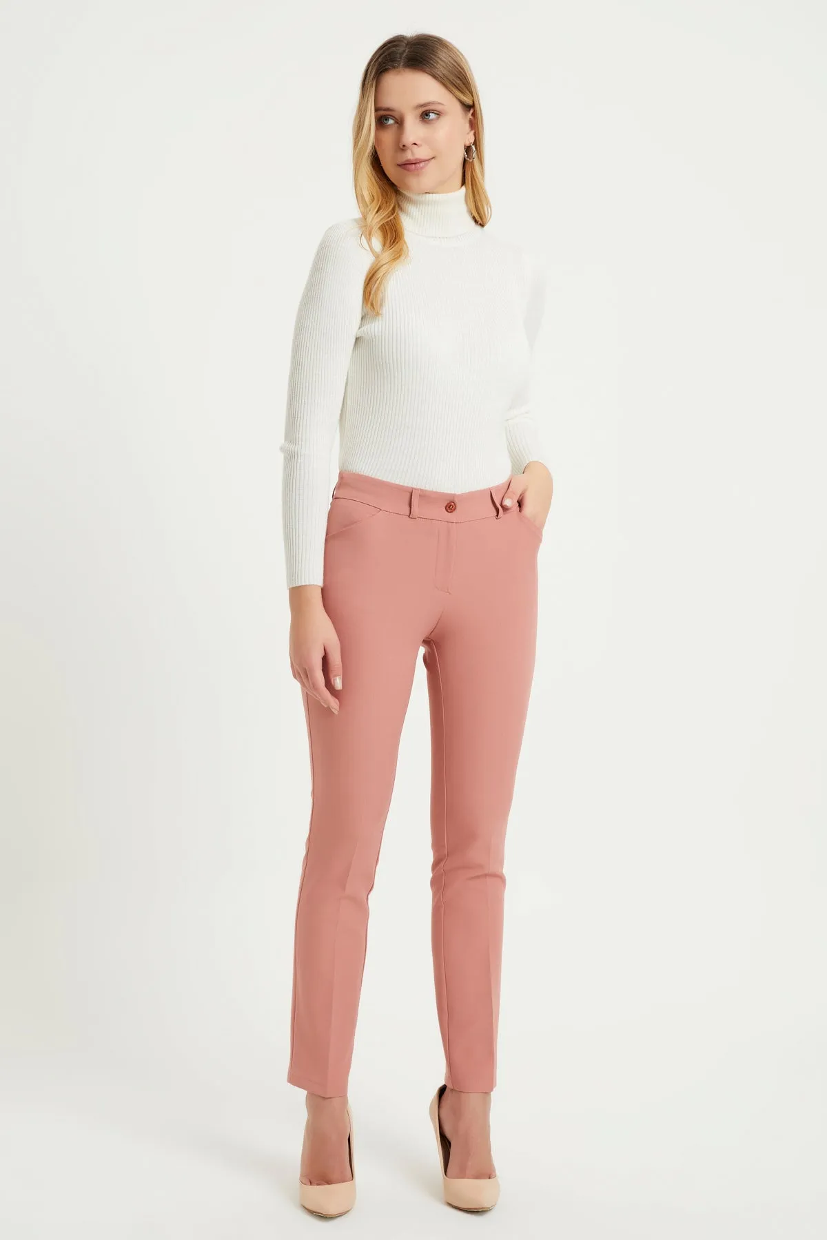 ZRF Women High Waist Pants - Powder - Mountain View